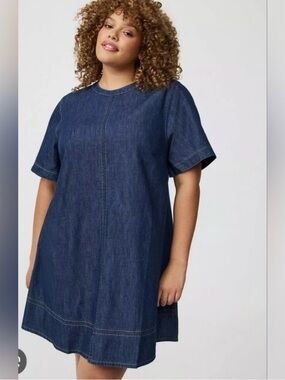 Torrid mini denim dress size 3X